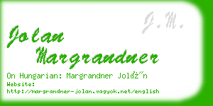 jolan margrandner business card